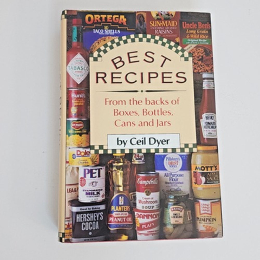 Galahad Books Best Recipes Ceil Dyer Hardcover Vintage Cookbook Tan OS‎